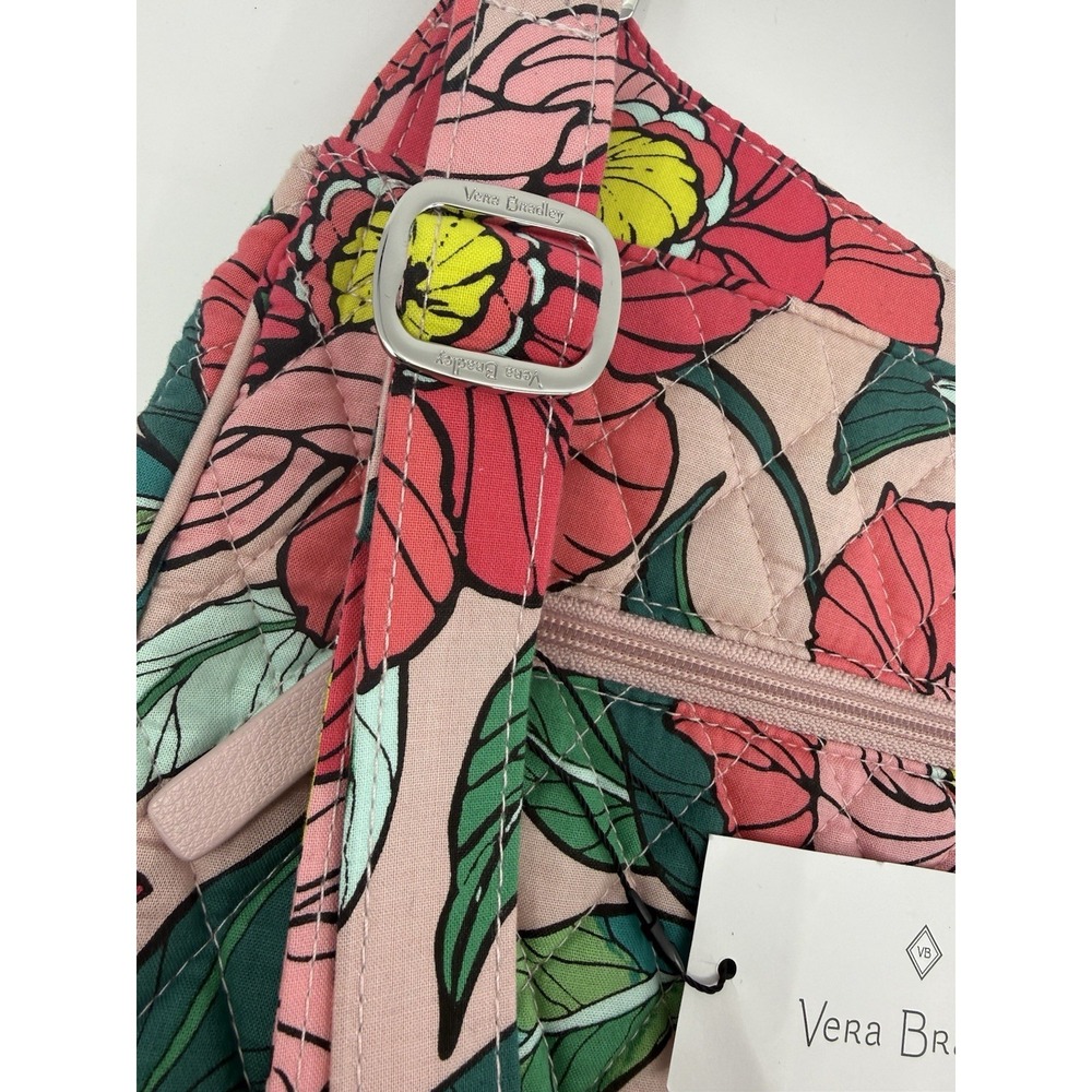 Vera‎ Bradley Quilted Floral Crossbody Shoulder Bag Pink Adjustable Strap NWT - Picture 3 of 14